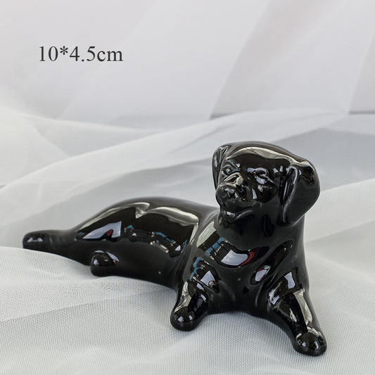 Ceramic dog living room home decoration