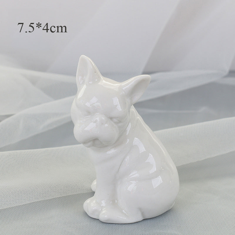 Ceramic dog living room home decoration